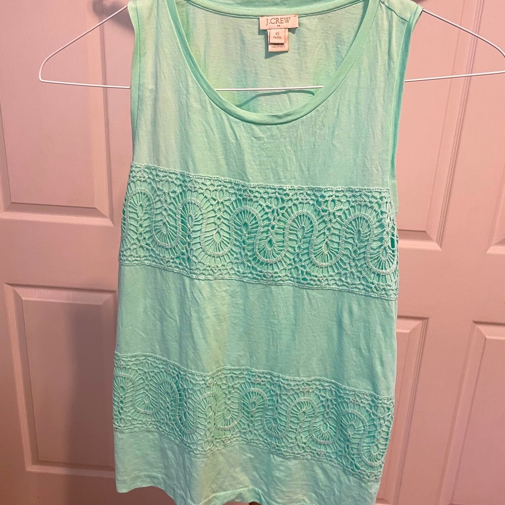J Crew Green Blouse